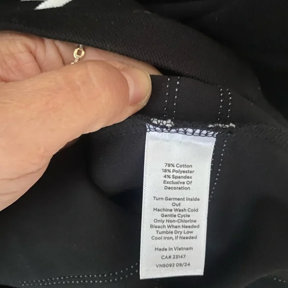 T BY TALBOTS PIQUÉ CREWNECK DRESS - CONTRAST STRIPE SIZE PM - Picture 7 of 7